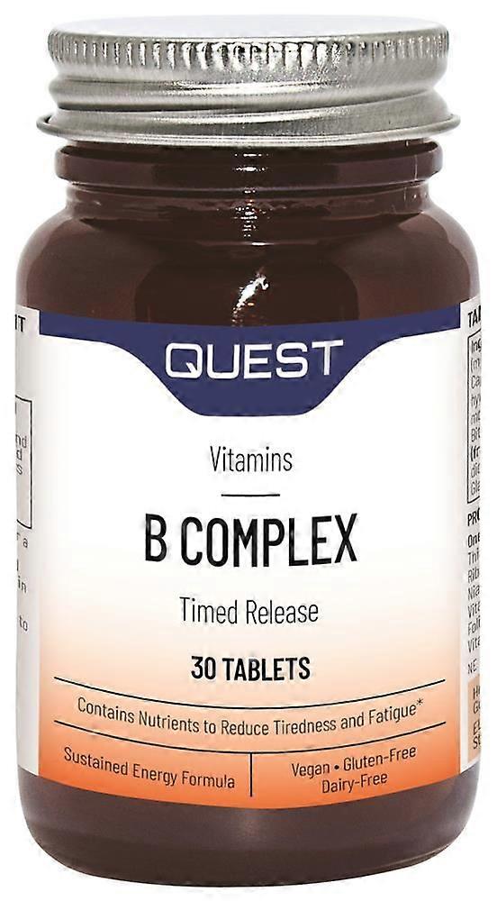 Quest B Complex(Timed Release) 30 Tablets