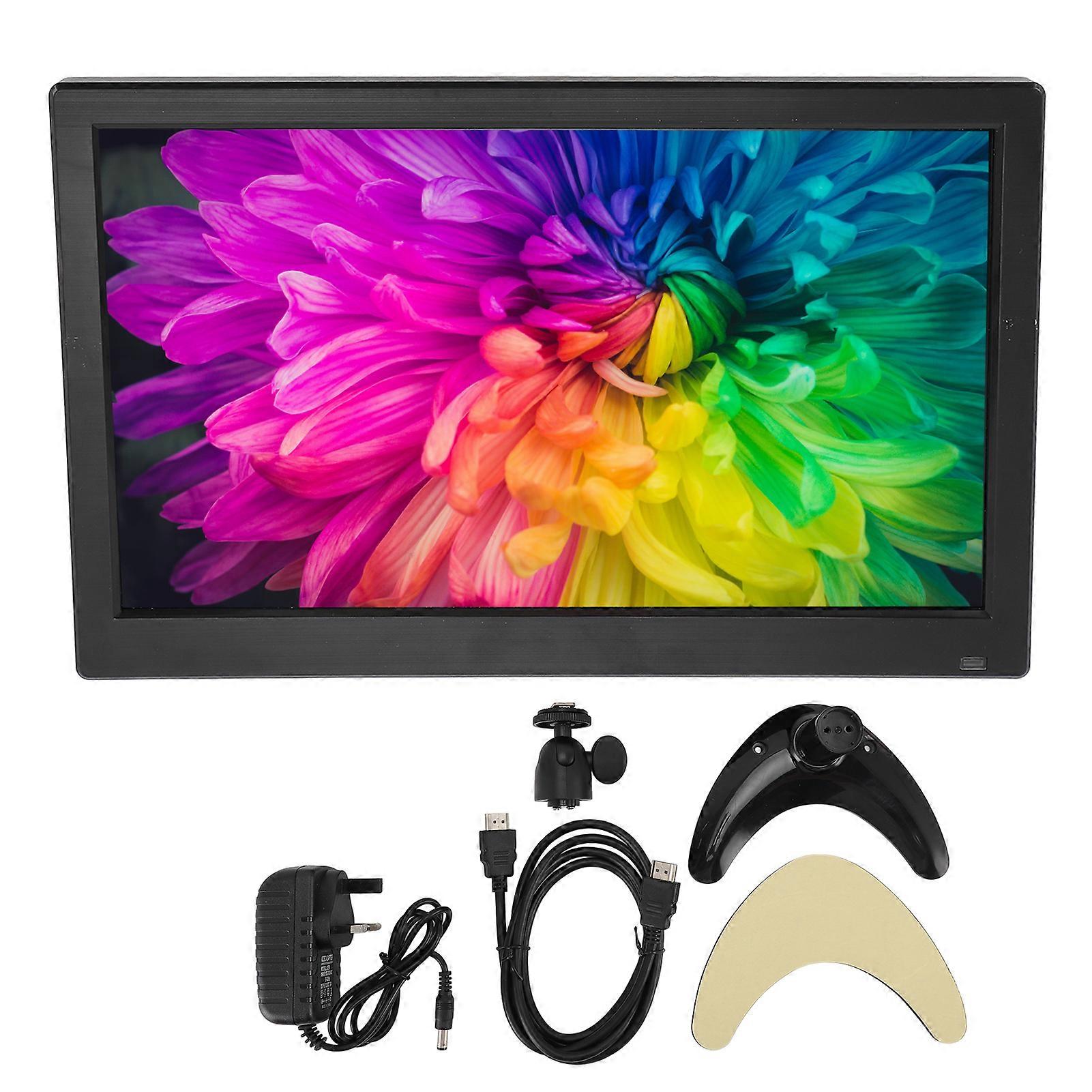 11.6 Inch HD External Display 1920x1080 BNC AV VGA USB Car Reversing Video Display UK Plug
