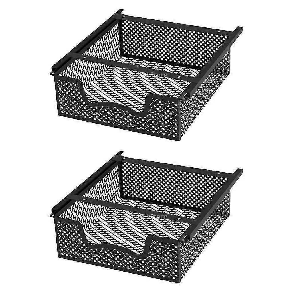 Hanging Pullout Drawer Basket Under Desk Organizer Suitable for Kitchen, Office, and Pantry Storage Solutions
