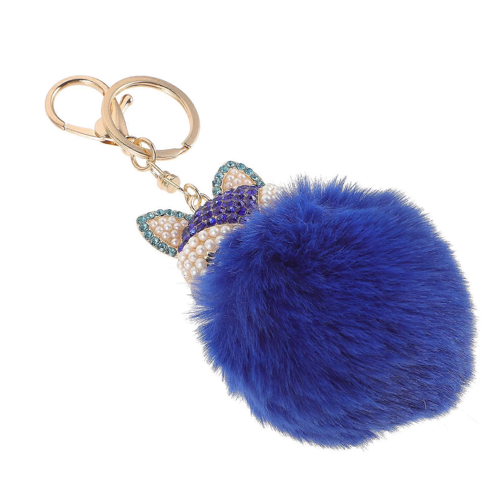 Refined Keychain with Smooth Pearls for Bag Decoration