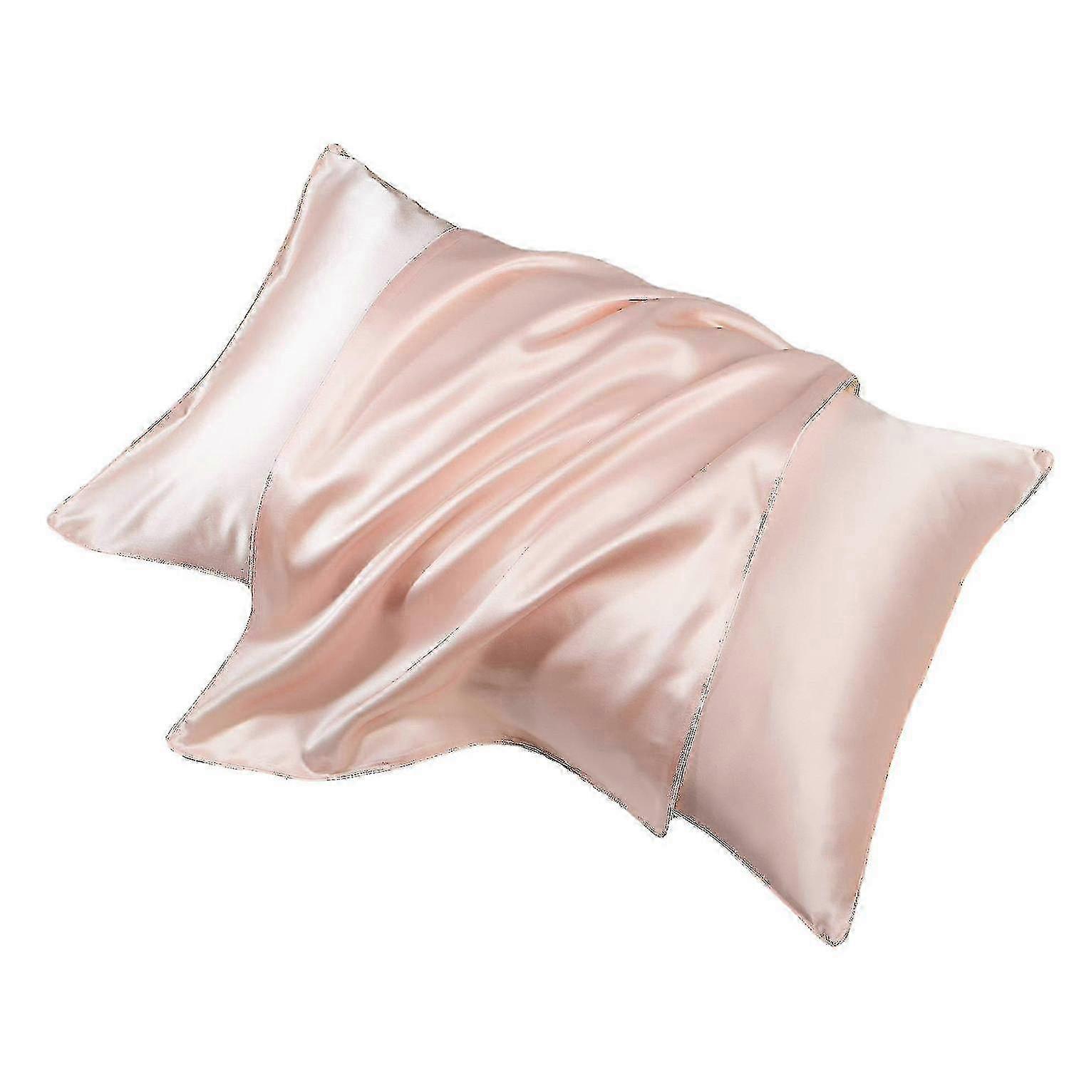 Solid Color Silk Pillowcase Cover for Relaxation and Comfort, Perfect for Enhancing Sleep Quality in One Pack