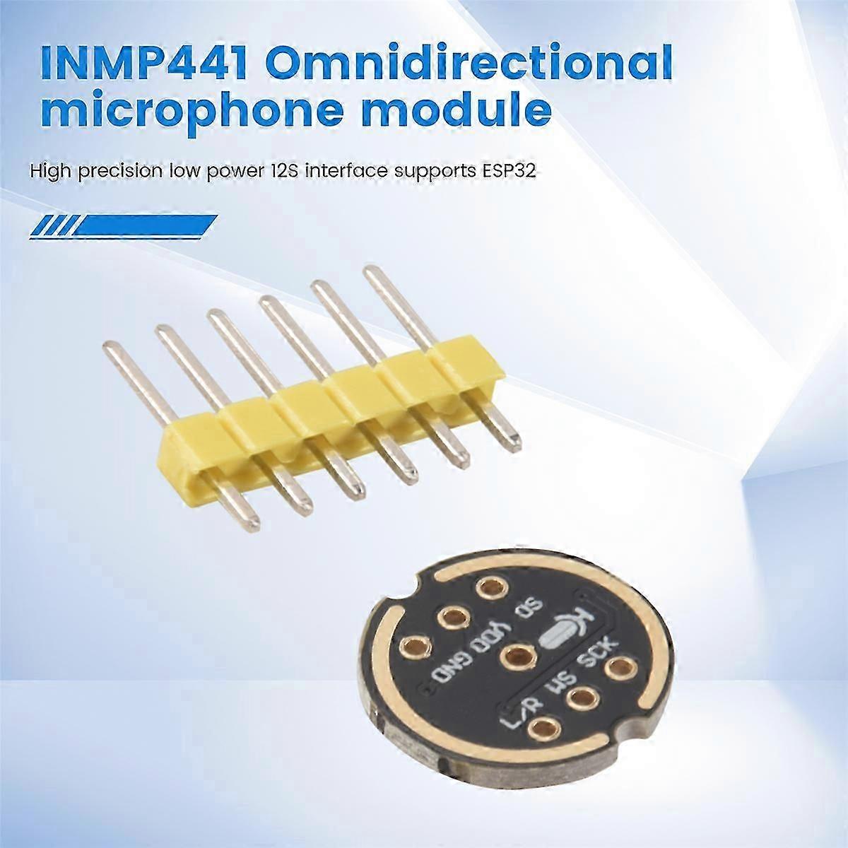 5Pcs INMP441 Omnidirectional Microphone Module MEMS High Precision Low Power I2S Interface Support E