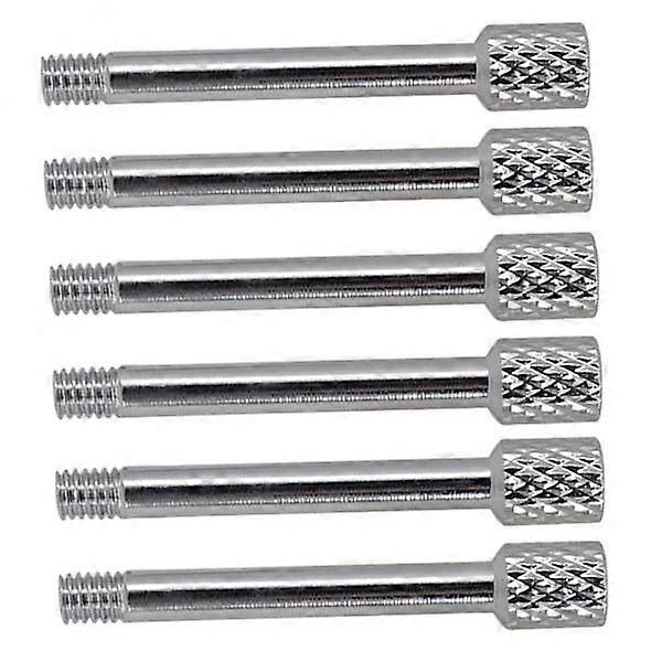4X 6pcs Silver Electric Guitar Replacement Bridge Saddle String Locking Screws