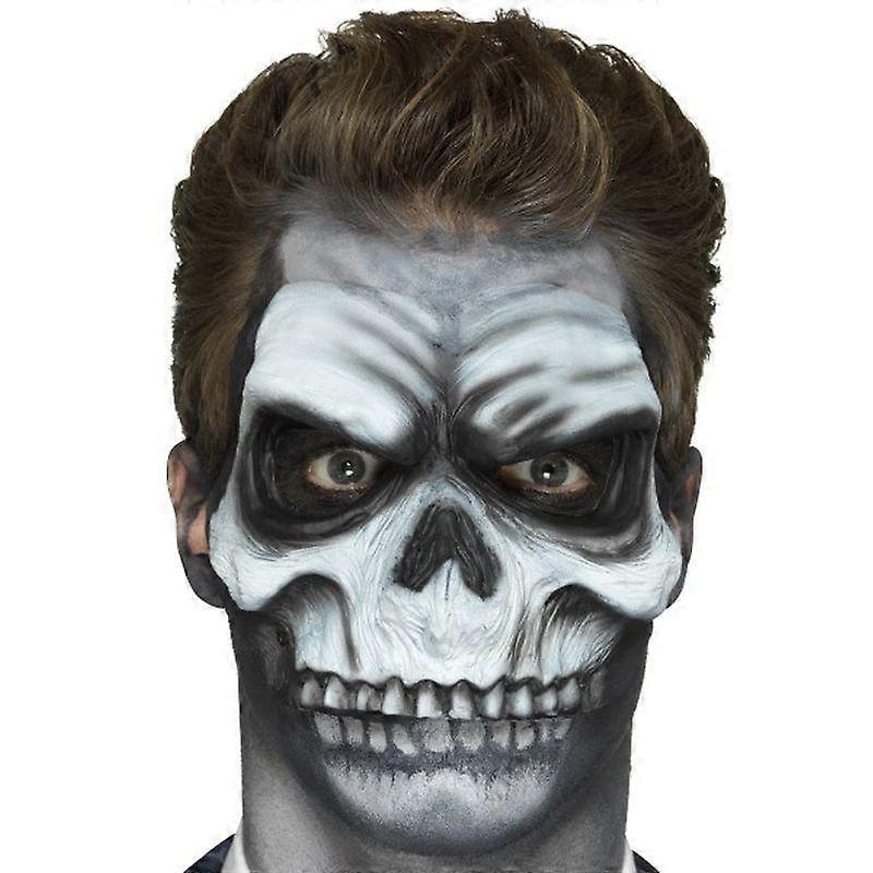 Foam Latex Skull Head Prosthetic Adult White