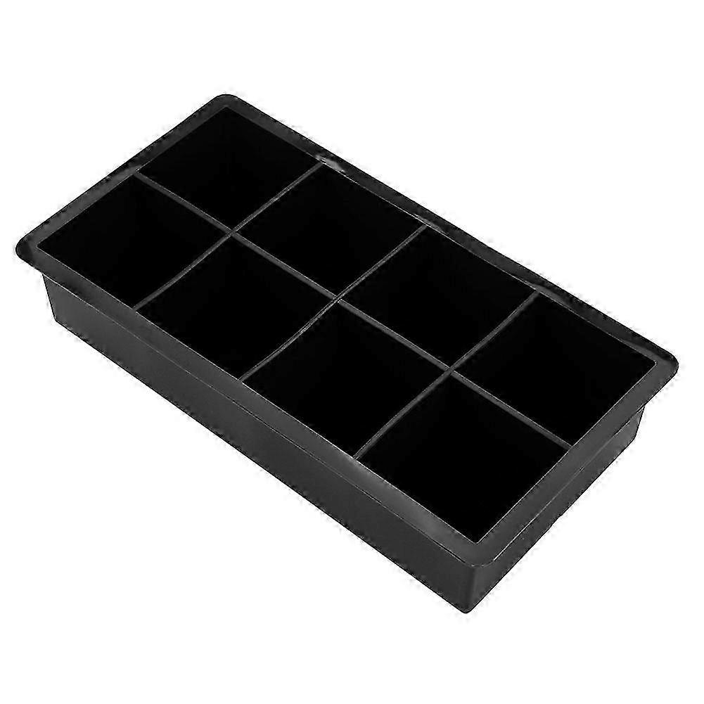 Silicone Ice Cube Mold 8-Cavity Chocolate Candy Tray Kitchen Tool Black