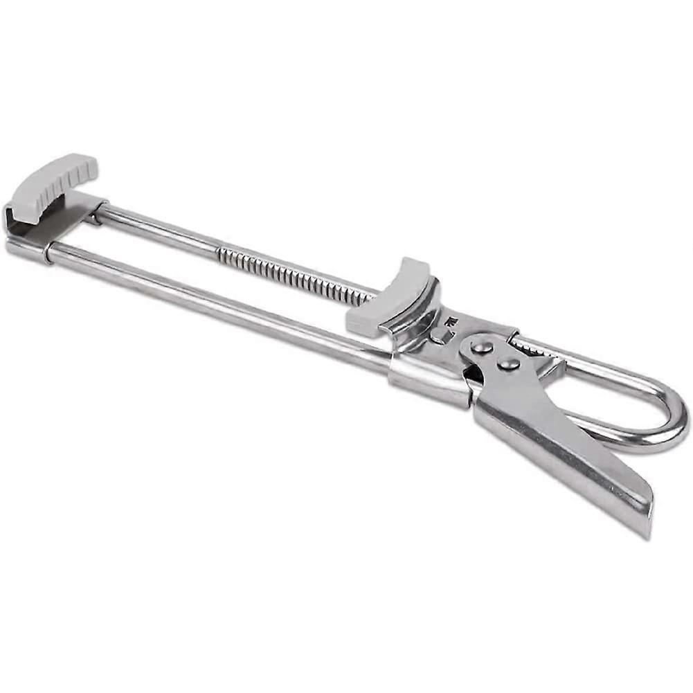 1 Piece Can Opener Multifunction Silver Tone with NonSlip Rubber Pad Jar Opener for Weak Hands, Seniors and