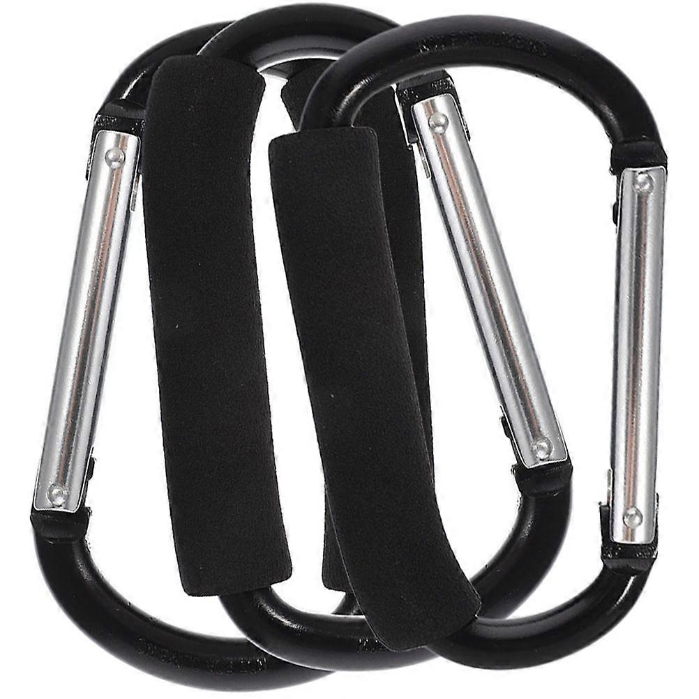 3Pcs Baby Stroller Hooks Shopping Cart Hooks Portable Stroller Carabiners Convenient Stroller Hangers