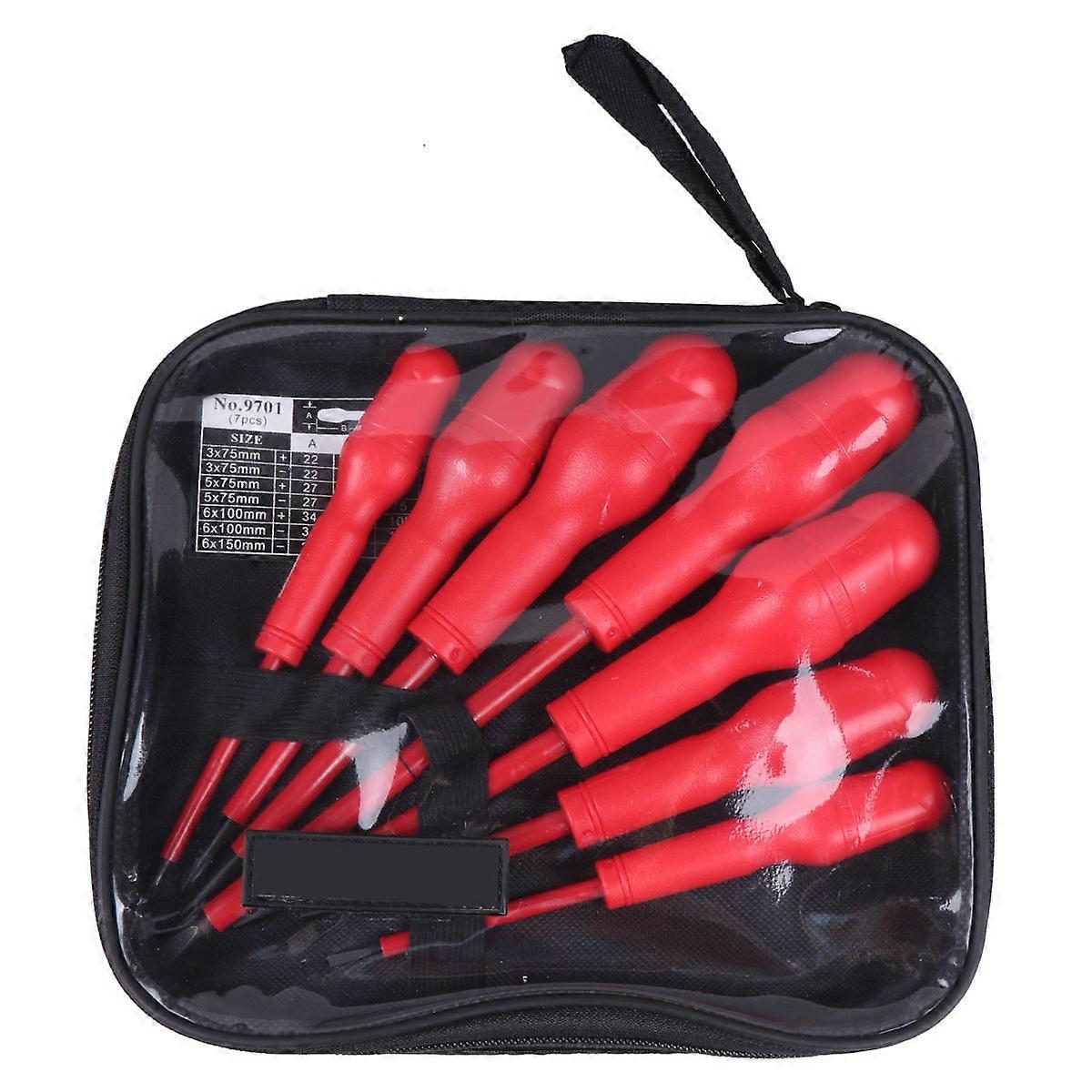 Screwdrivers Manual Operation Insulated Screwdrivers Homeowners Ergonomically Designed Handle 7Pcs