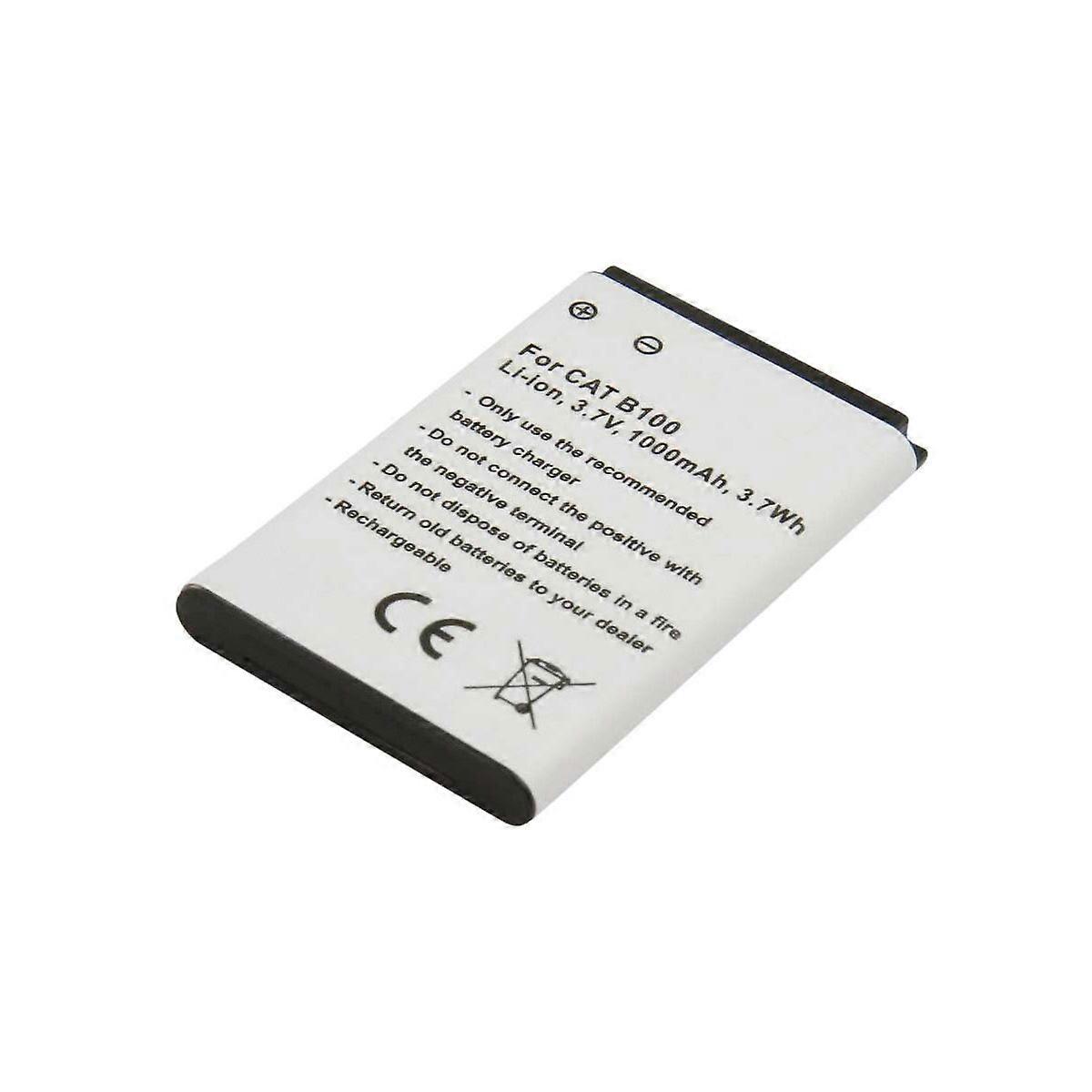 Replacement 3.7V battery for Cat B100 Li-ion 1000mAh