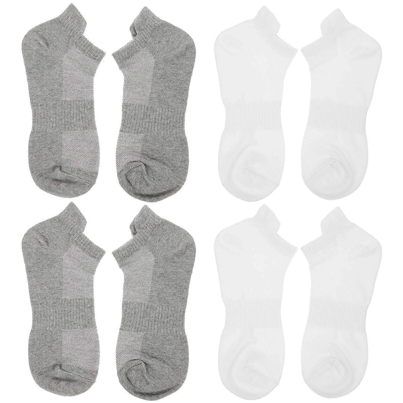 All Season Cotton Socks Unisex Sports Use Moisture-wicking 4 Pairs