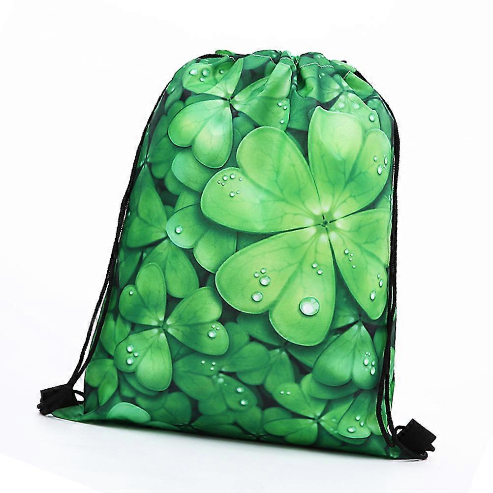 Patricks Day Bag Polyester Material Storage Bundle Bag Home Decoration Portable Reusable 1Pcs