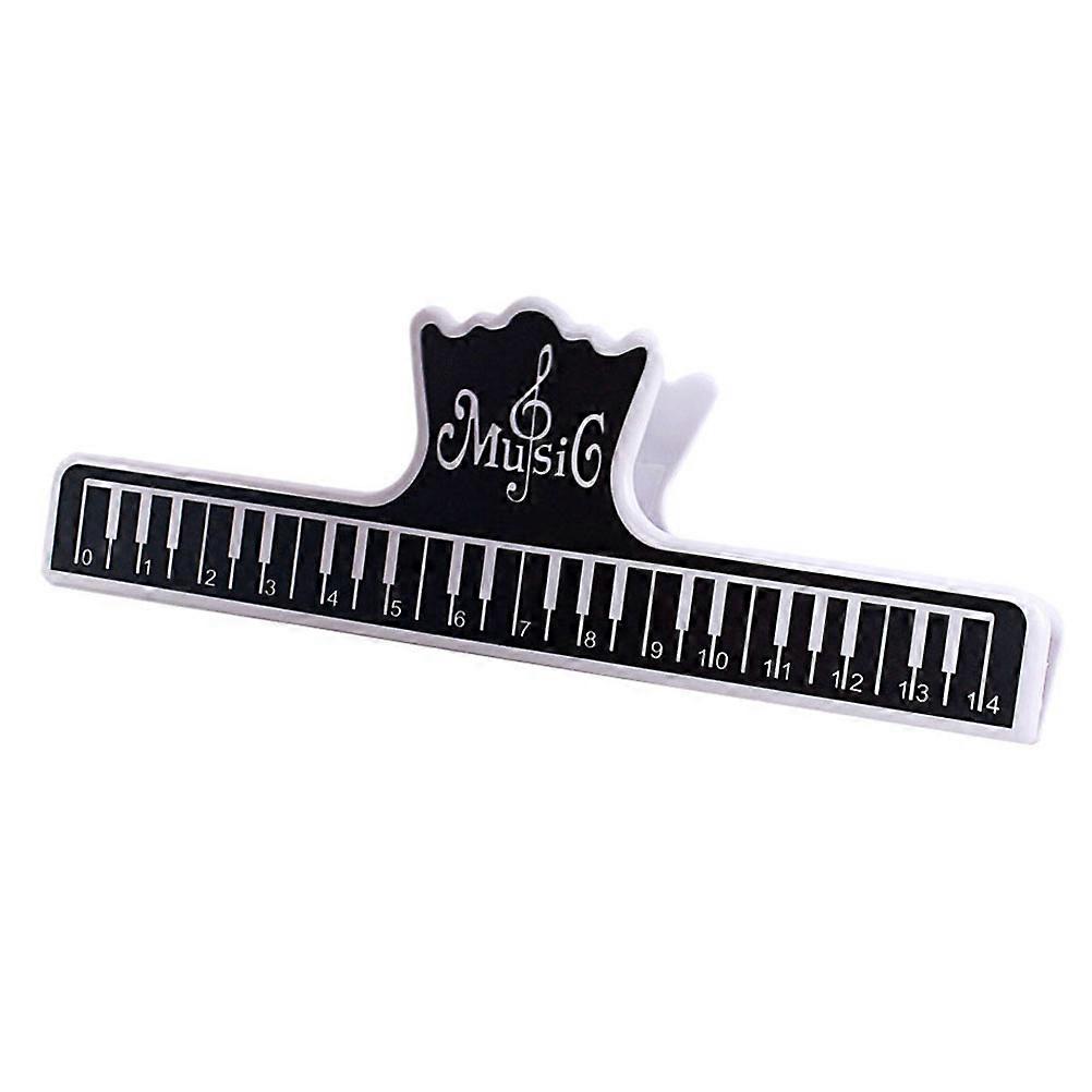 Piano Sheet Music Holder Z05 Music Score Clip Plastic Music Book Fixation Rectangular Clip Black Musicians Practicing 2Pack