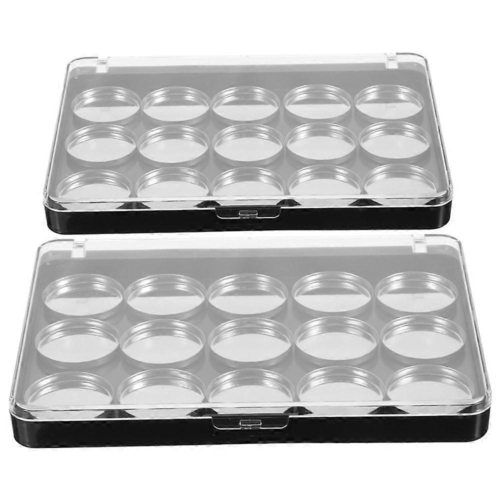 Highlighter Container Magnetic Fixation Modern Style Women 2Sets