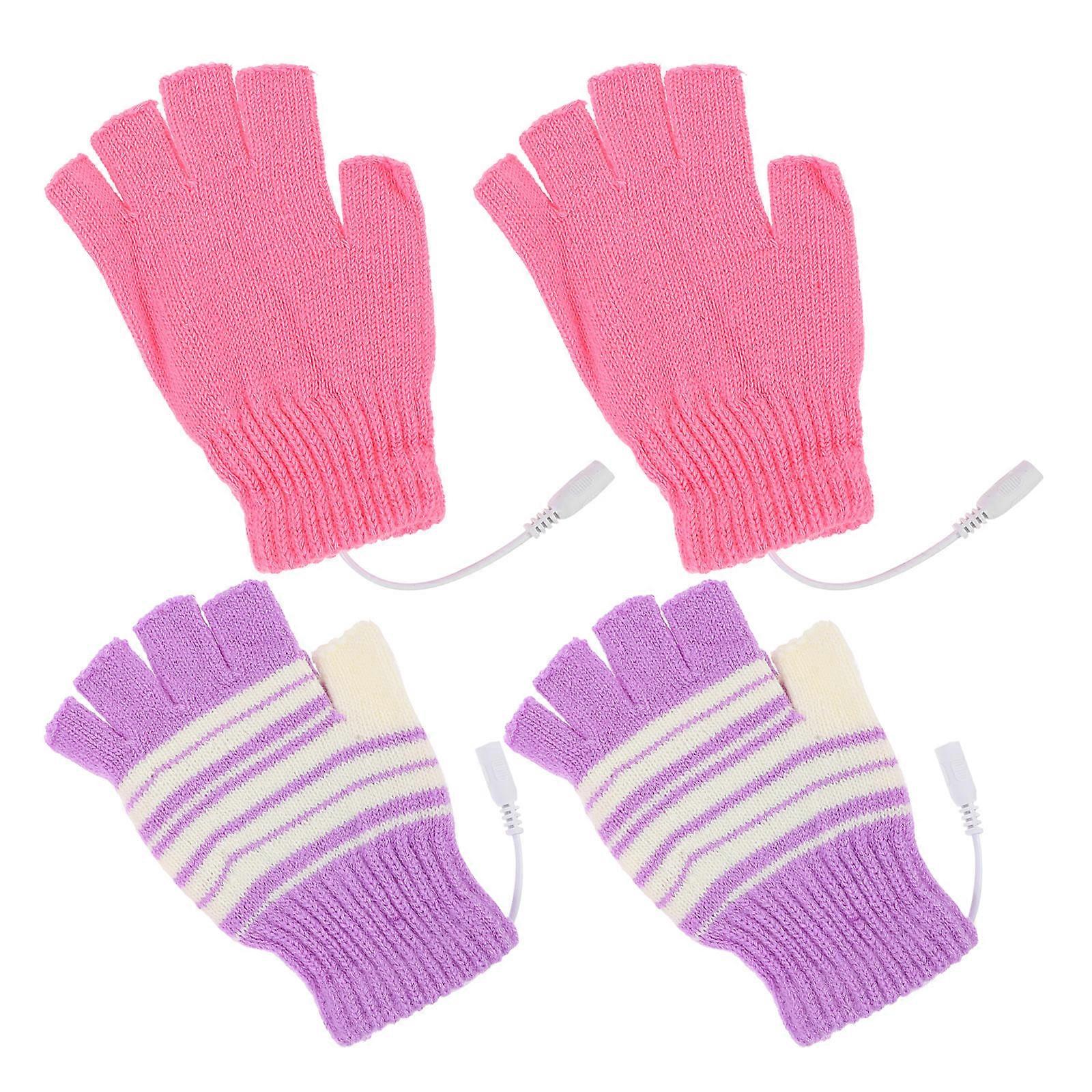 Hand Warmer Gloves Thermal Heating Winter Use Watching TV Writing Gaming 2Pairs
