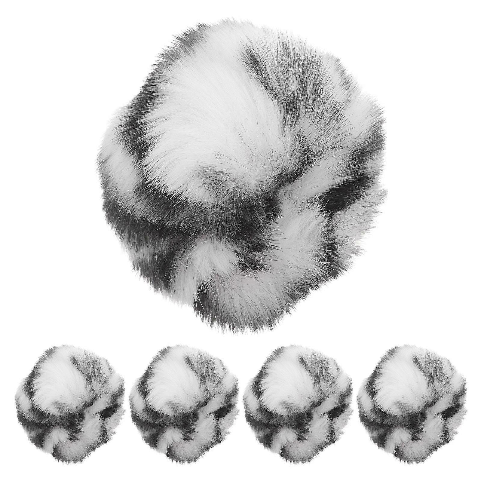 Cat Interactive Toy Plush Cat Balls Self-entertainment For Indoor Cats 5Pcs