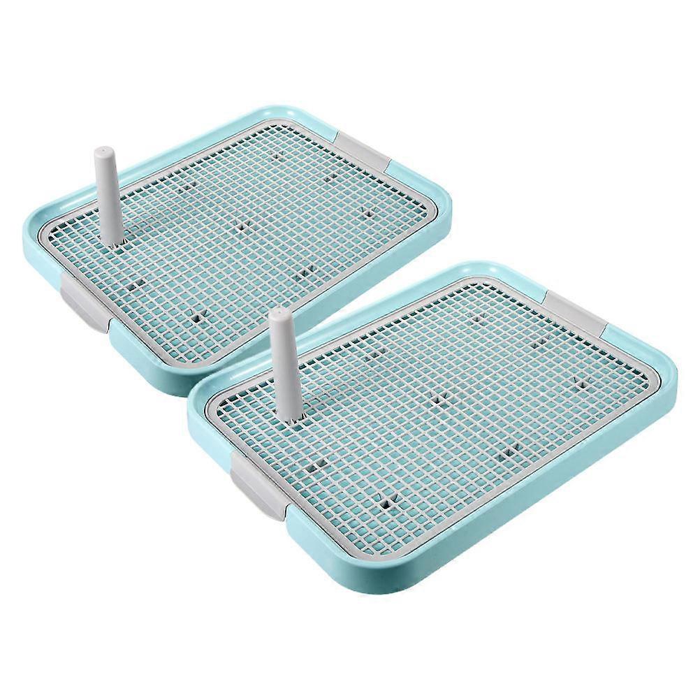 Mesh Pet Toilet Plastic Dog Toilet Daily Use Rectangular Shape Easy to 49.00X37.00X15.00CM 2Set