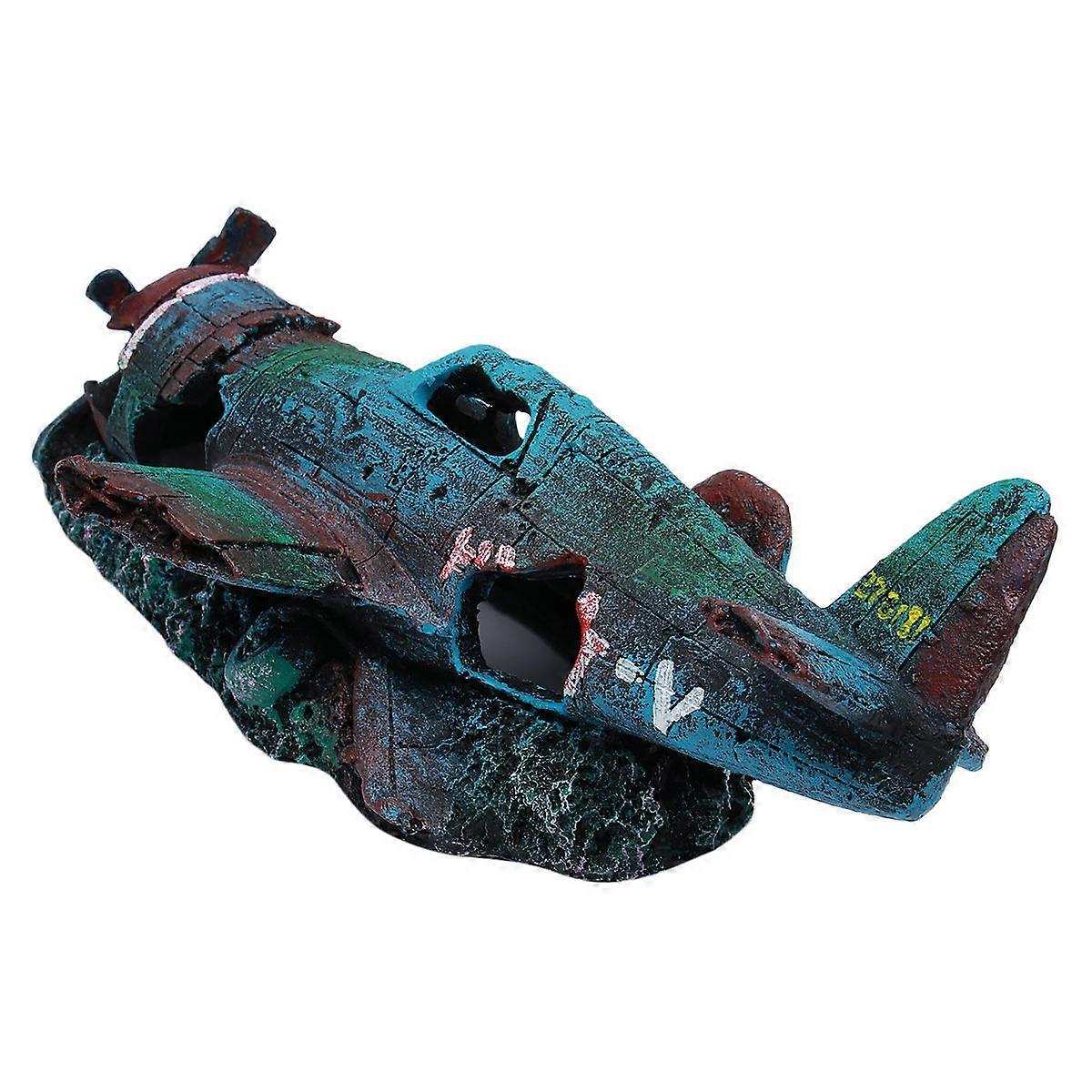 Aquarium Accessories Resin Shape Design Ornament for Fish Tank Enthusiasts 24*10*8cm 1Pc