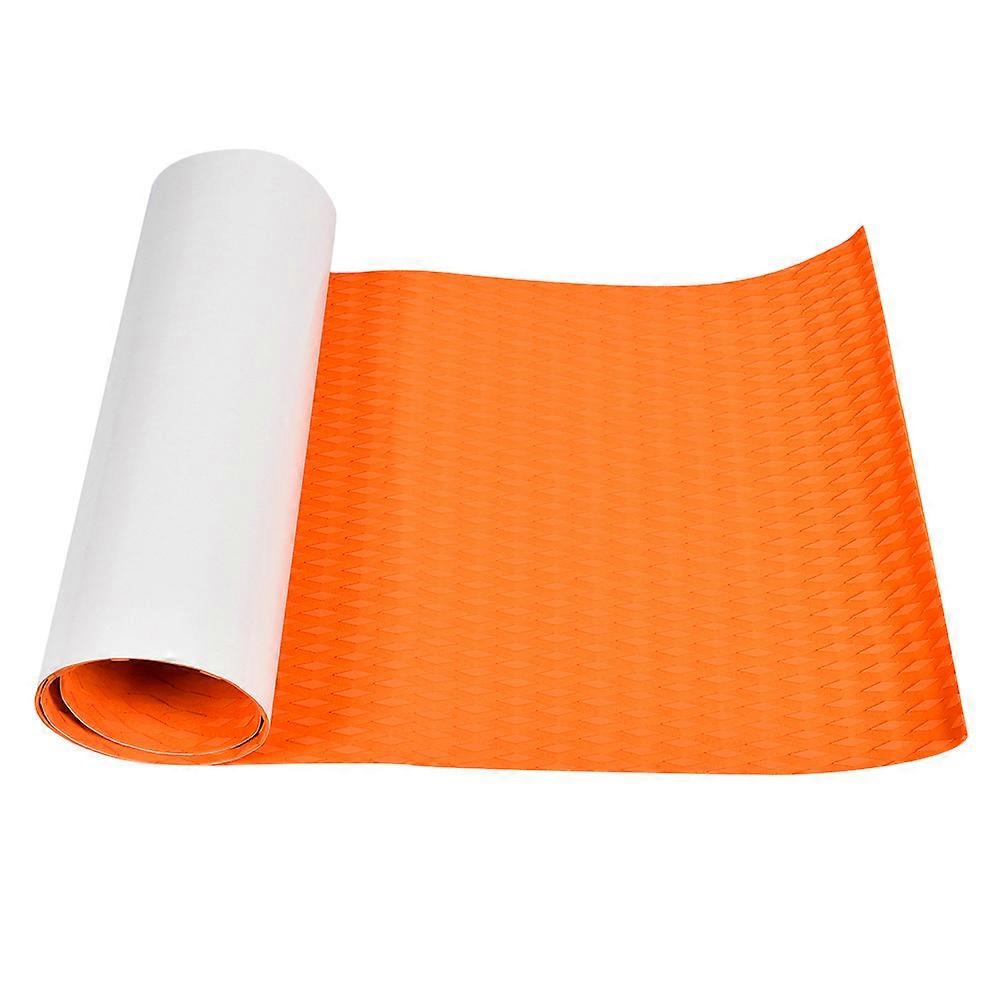 EVA Imitation Teak Anti slip Surfboard Yacht Boat Traction Pad Grip Mat Decoration (Orange)