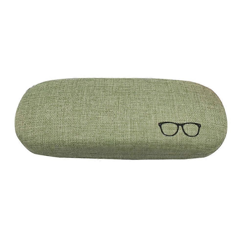 Elegant Cotton and Linen Glasses Case Retro Style Simple Design Eyewear Protection 1Set