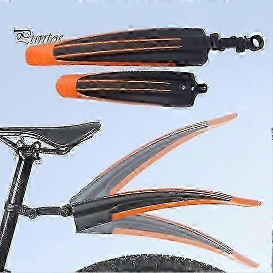 2 stk sykkelskjermsett foran bakskjermer høy styrke anti-fouling design universell enkel å installere rustfrie sykkelskjermer