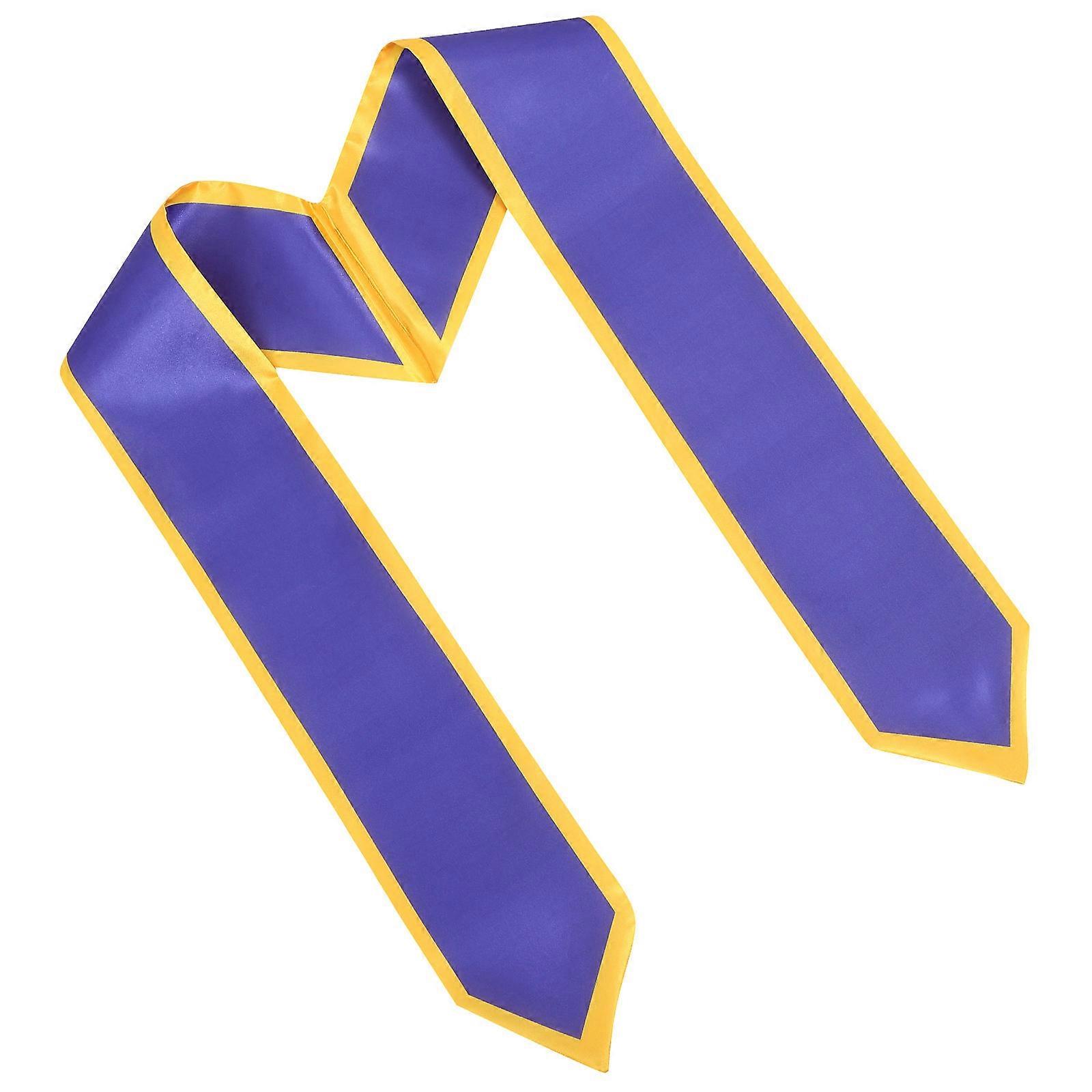 Bachelors Sash Comfortable Fit Graduation Parties Accessory Blue 170.00X12.00X0.10CM Satin 1Pack