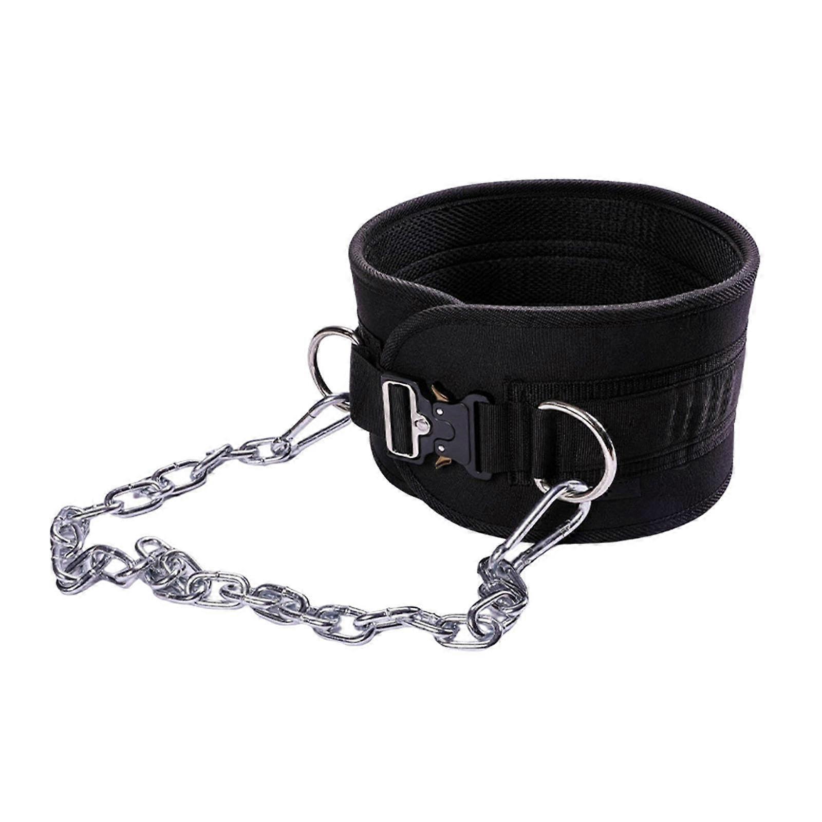 Dip Belt with Lifting Chain for Weight Lifting Lightweight Exercise Belt for Squats Bodybuilding Metal Buckle