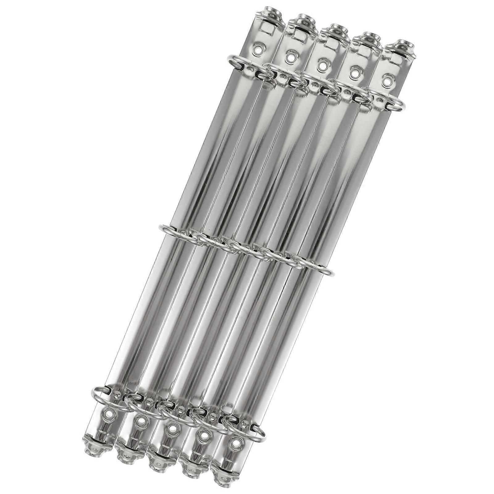 5PCS Metal Binder Spines Combs for Planners Scrapbooks File Organizers Expandable Rings for Easy Page Insertion Removal