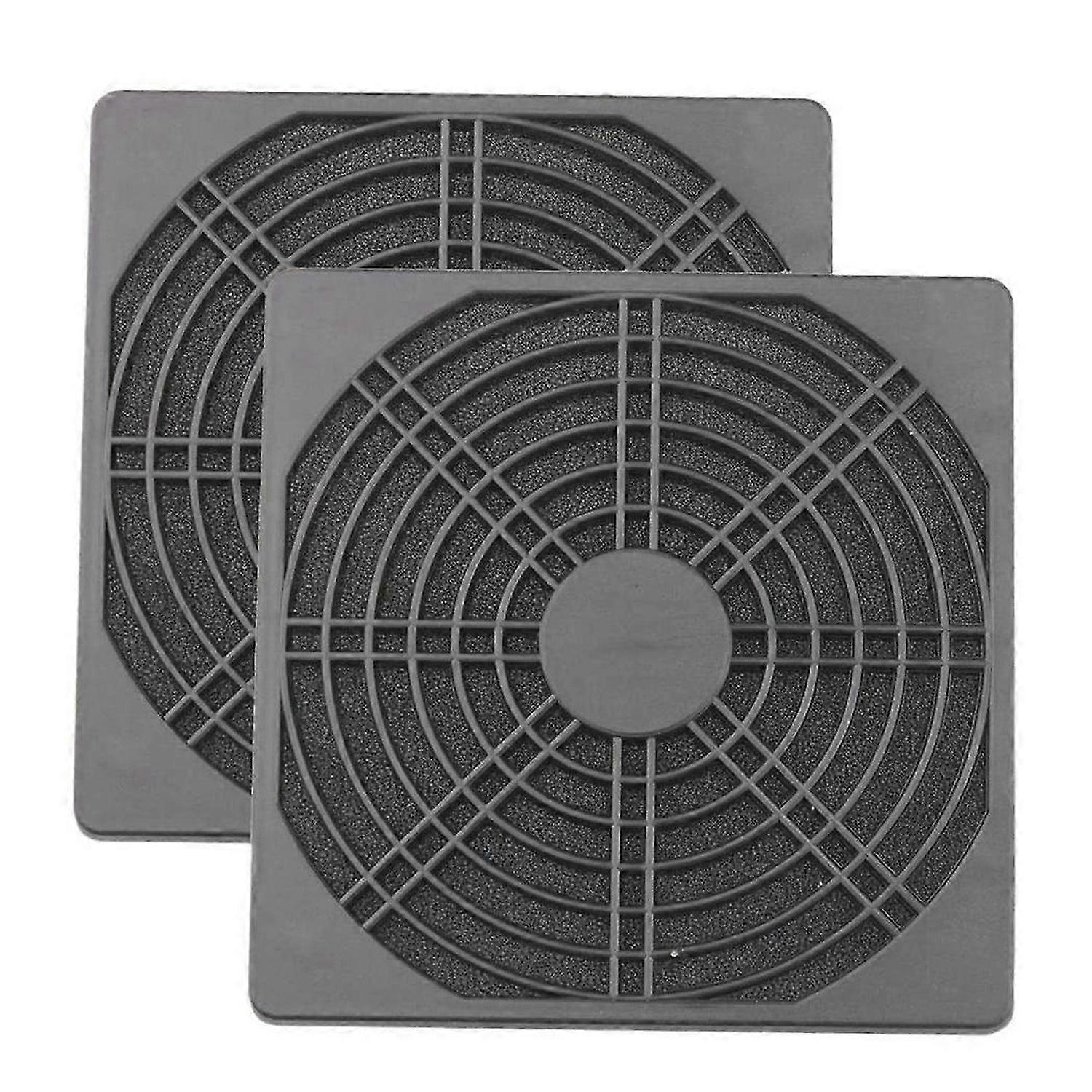 2 Pcs Dustproof Blower Guard ABS Computer Ventilator Grill 120mm Fan Filter Fan Mesh Cover Tool-Free