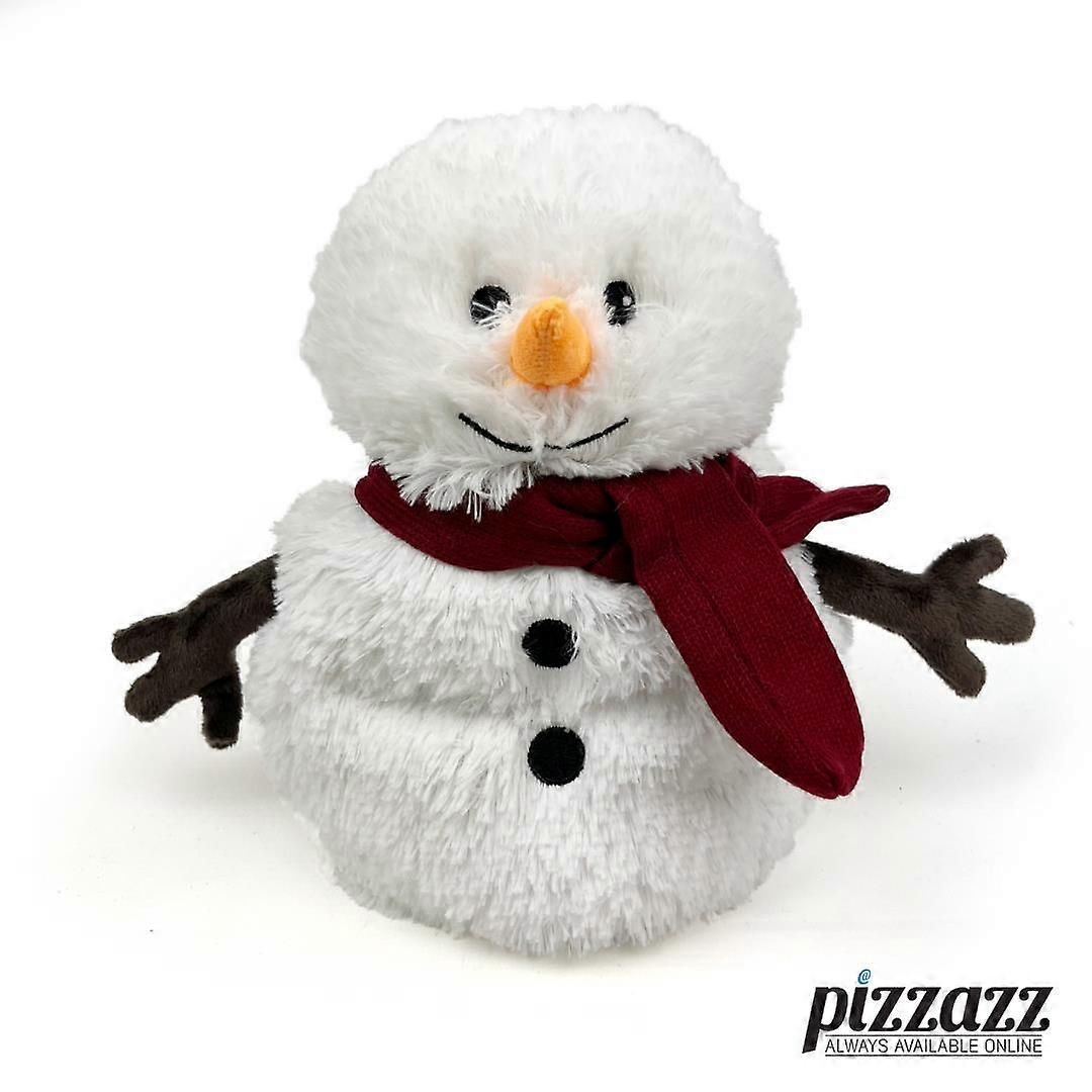 Warmies電子レンジ&冷え性ソフトトイ、ラベンダーの香りの雪だるまぬいぐるみ