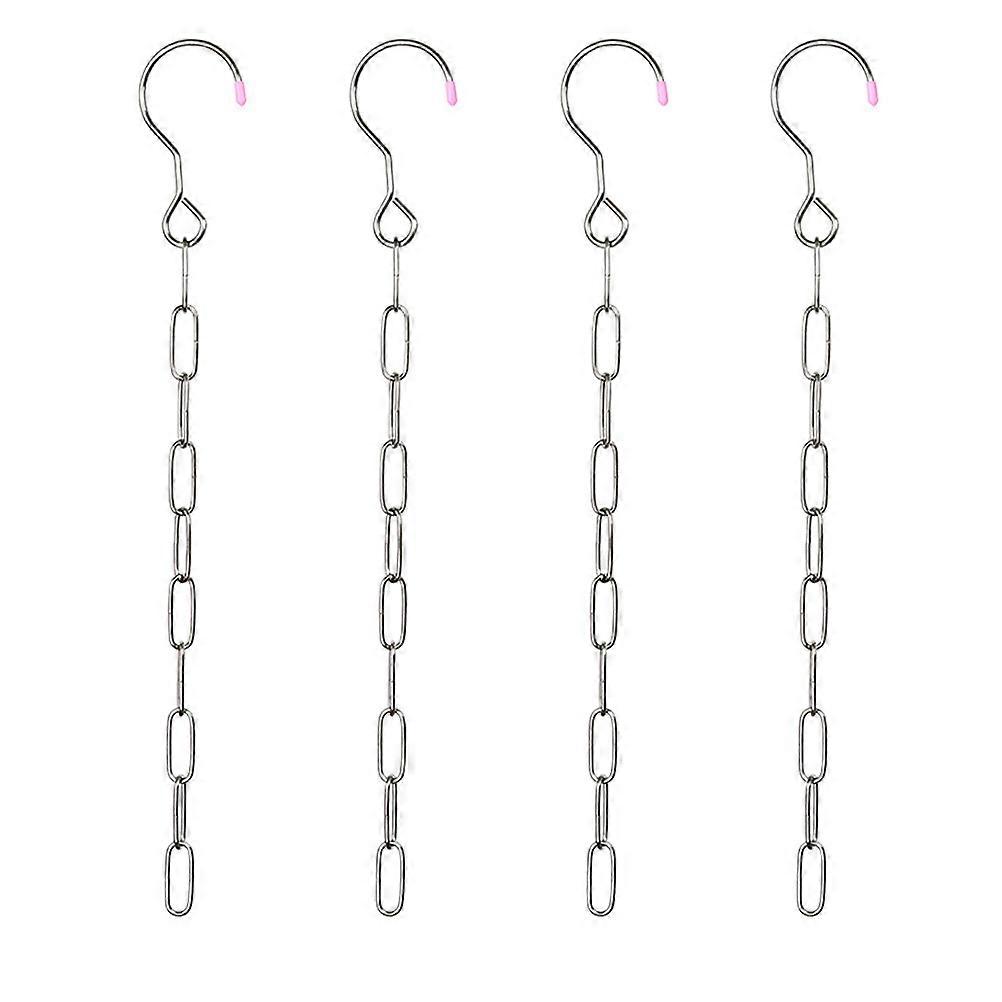 Wire Hangers Space Saving Hangers Chains Silver 49x6.3cm Clothes Organization