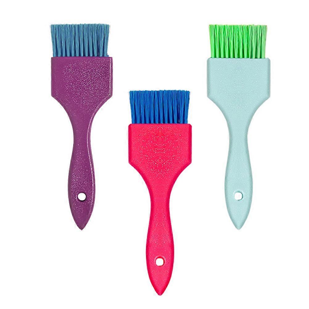 3pcs Durable Hair Color Brush with Flexible Bristles for Even Dye Application, Easy to Clean & Reusable