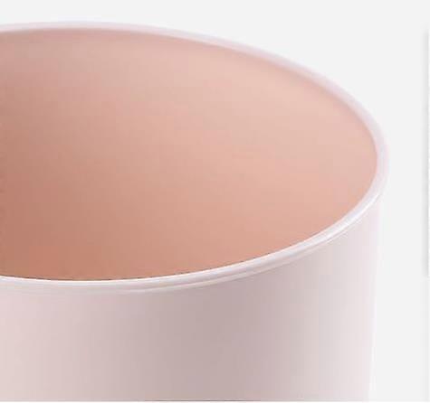 Small Trash Can Mini Desktop Trash Can Small Waste Paper Box, Flip Top Mini Plastic Trash Can Home, Office Pink