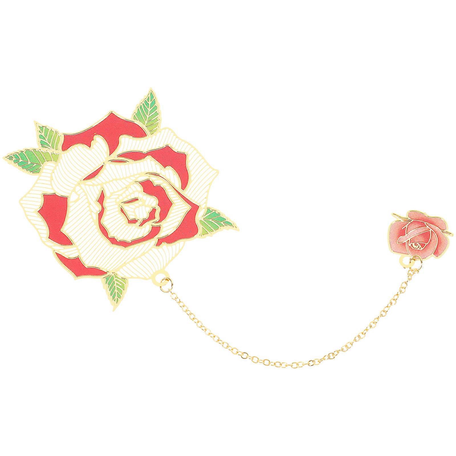 Delicate Bookmark Ornament Reading Aid For Book Retro Style Red 1Pack