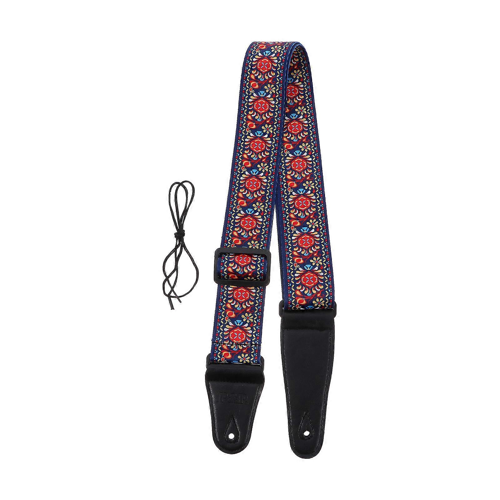Polyester Strap Guitar Strap Adjustable Length For Music Performance 1 Pair