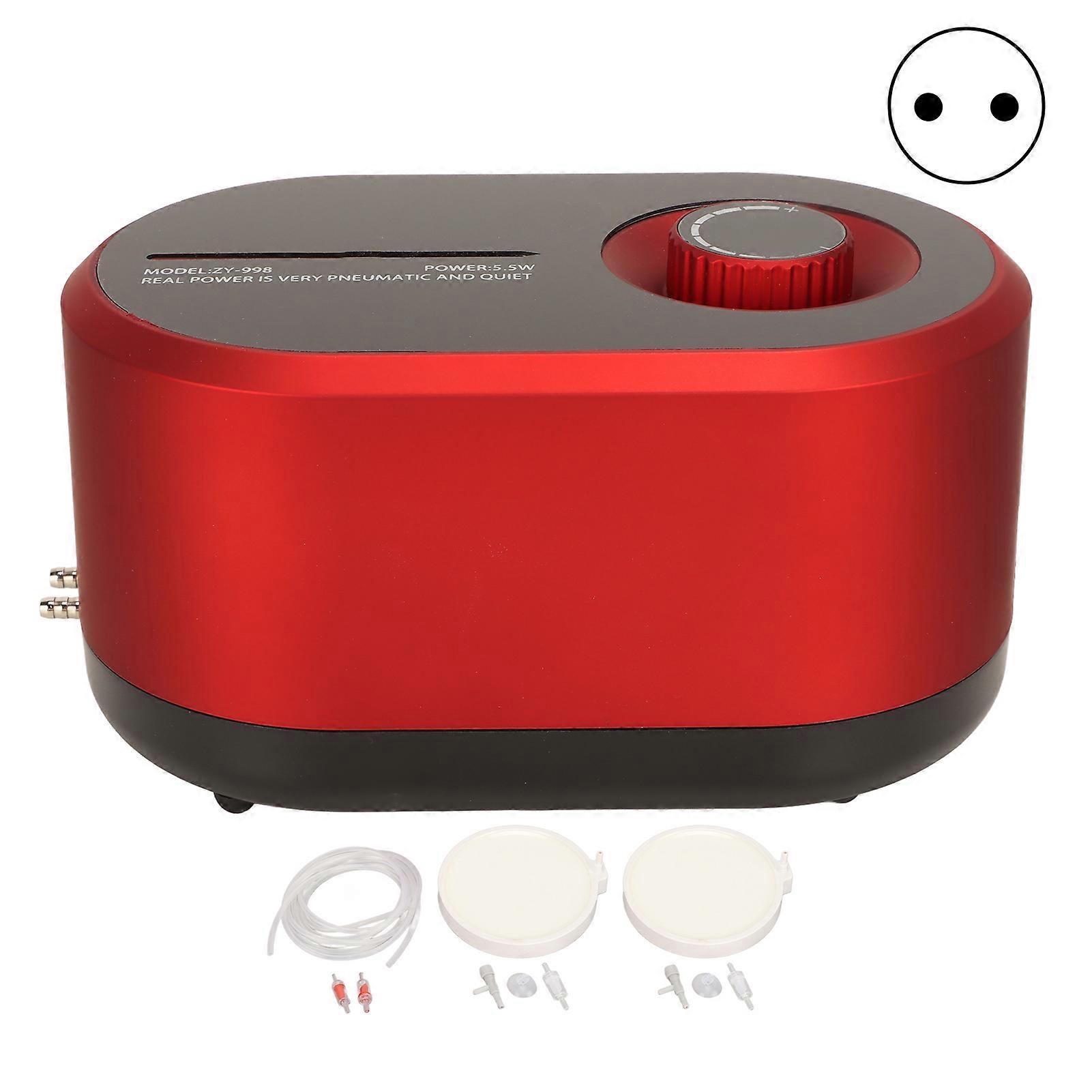 Aquarium Air Pump Adjustable Large Volume Silent Fish Tank Oxygen Pump for Outdoor Fishing EU Plug 220V
