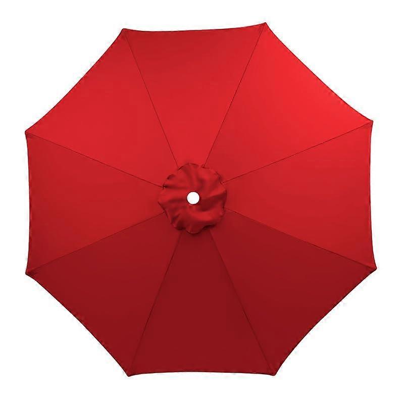 Sun Umbrella Replacement Fabric Cover for Square Outdoor Beach Umbrella, Heavy-Duty Polyester, Red Canopy for Swing and Table