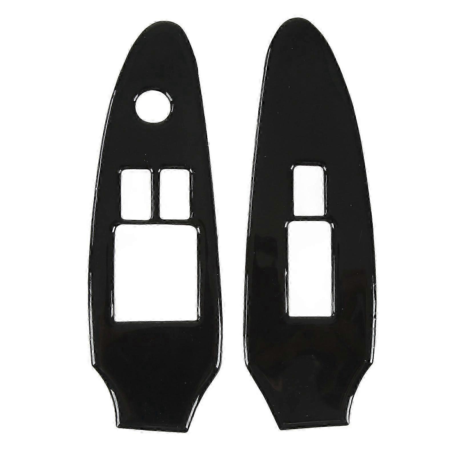 2 יחידות כיסוי לוח מתג הרמת חלון פסנתר שחור חלודה הוכחה קל משקל מתאים למותגים מסוימים 370Z Z34 2009 הווה