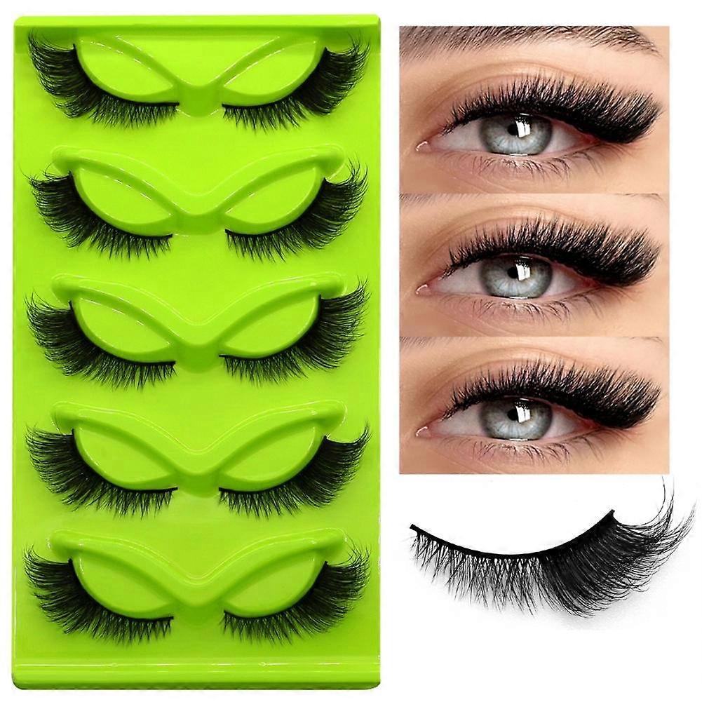 3D False Eyelashes, Natural & Fluffy - Handmade Small Clusters for Reusable Beauty