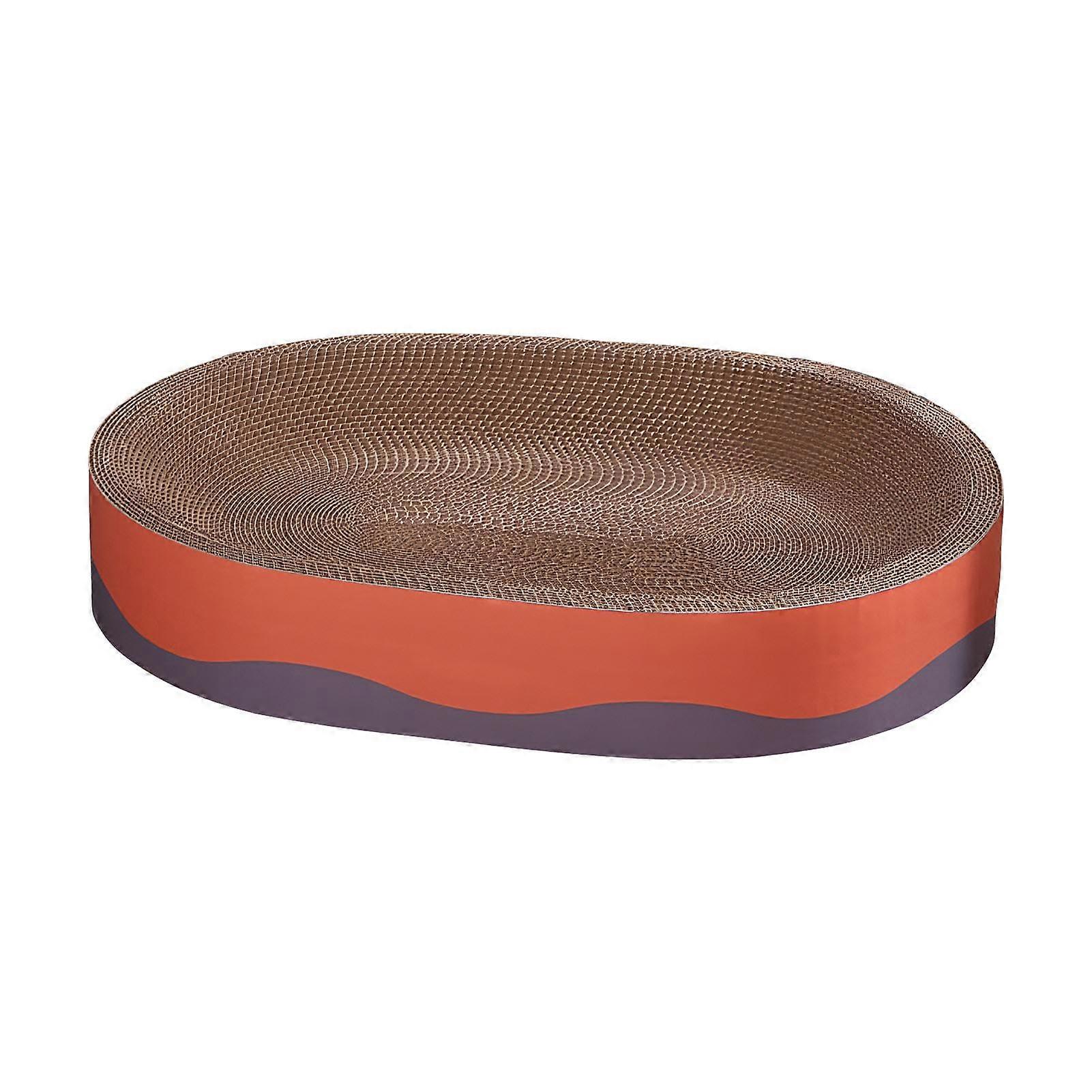 Corrugated Cardboard Cat Lounger, Scratching Bed for Cats Wearresistant Scratching Board