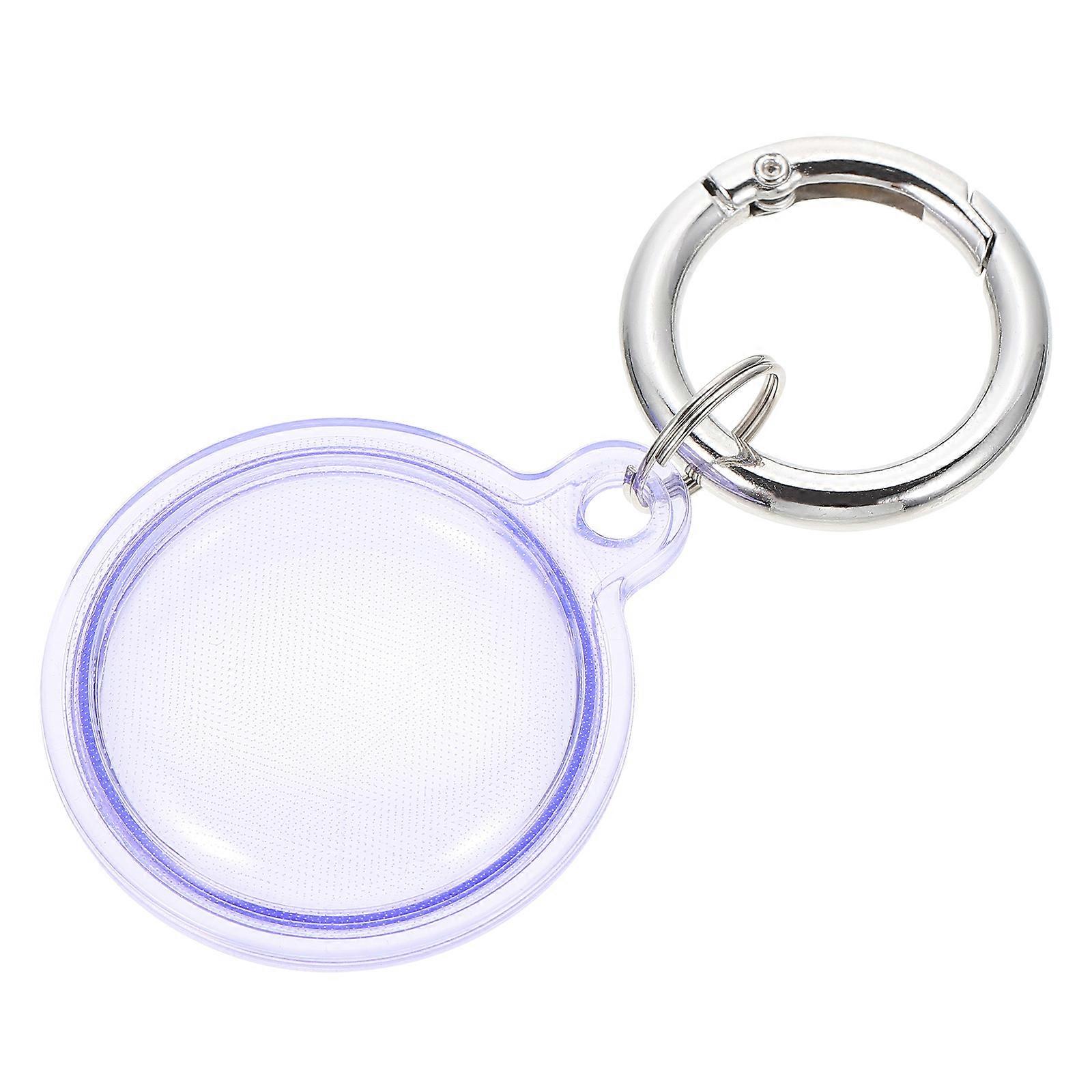 Protective Case Anti Lost Function For Travel Use Silver Metal 8.4X4CM 1Pack