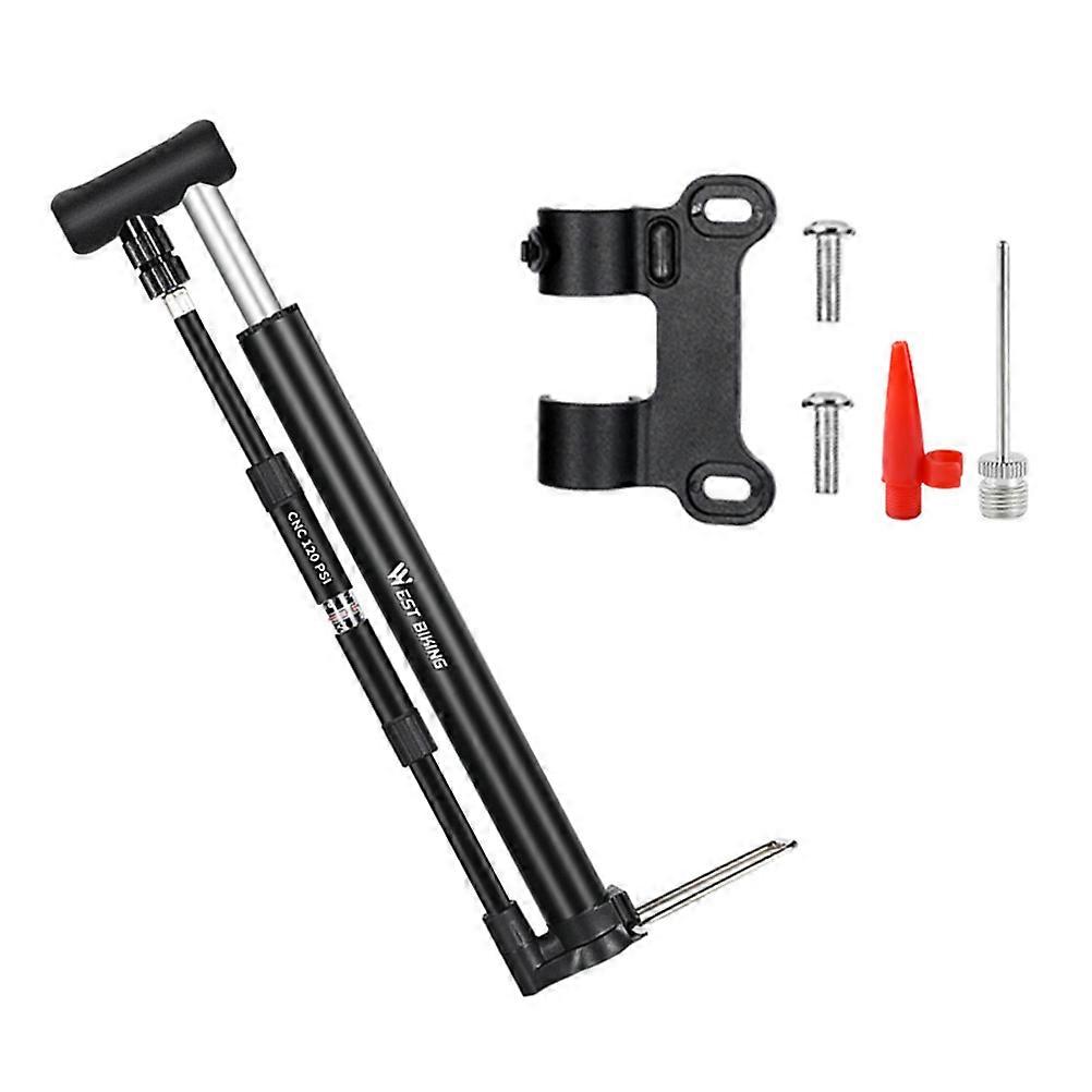 High Pressure Tire Pump Aluminum Alloy Cyclists Emergency Situations 10.6×3.7×1.9in High Pressure Inflation 1 Set