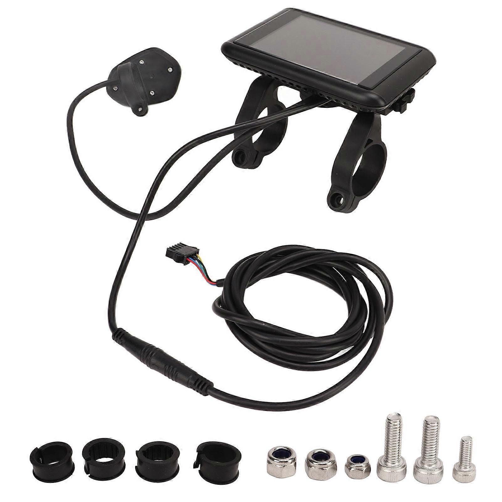 Electric ABS 5V LCD High Definition Multifunction Bike Display Panel with SM Connector for Bicycle Modification