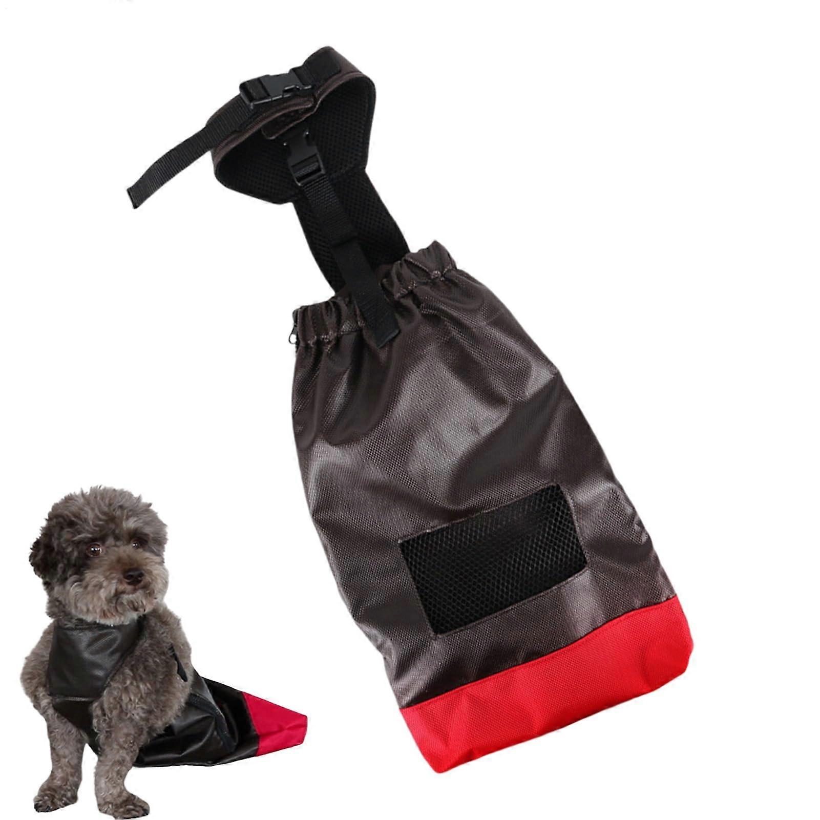 Dog Wheelchair for Hind Legs Dog Carrier Sling, Washable Carrying Bag with Adjustable Shoulder Strap for Large Medium Small Dogs, Walking, Black M