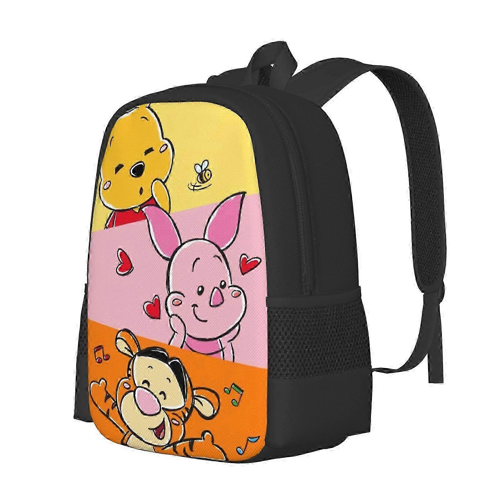 子供のための軽量多機能トラベルバックパック、くまのプーさんに適した3Dプリントカジュアルデイパック