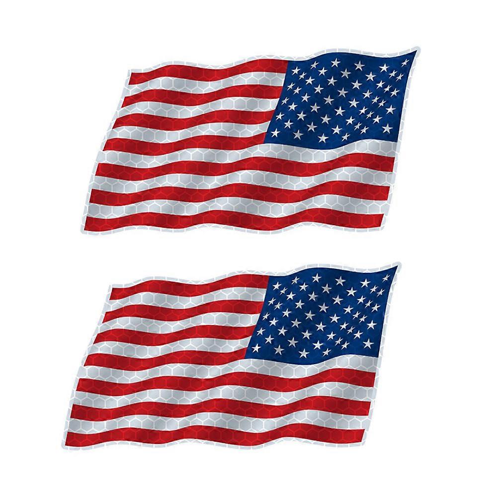 Automobile Stickers Reflective Car Warning Stickers Safety For Vehicle Rectangular Shape 6.88X3.93X0.12in 1 Pair