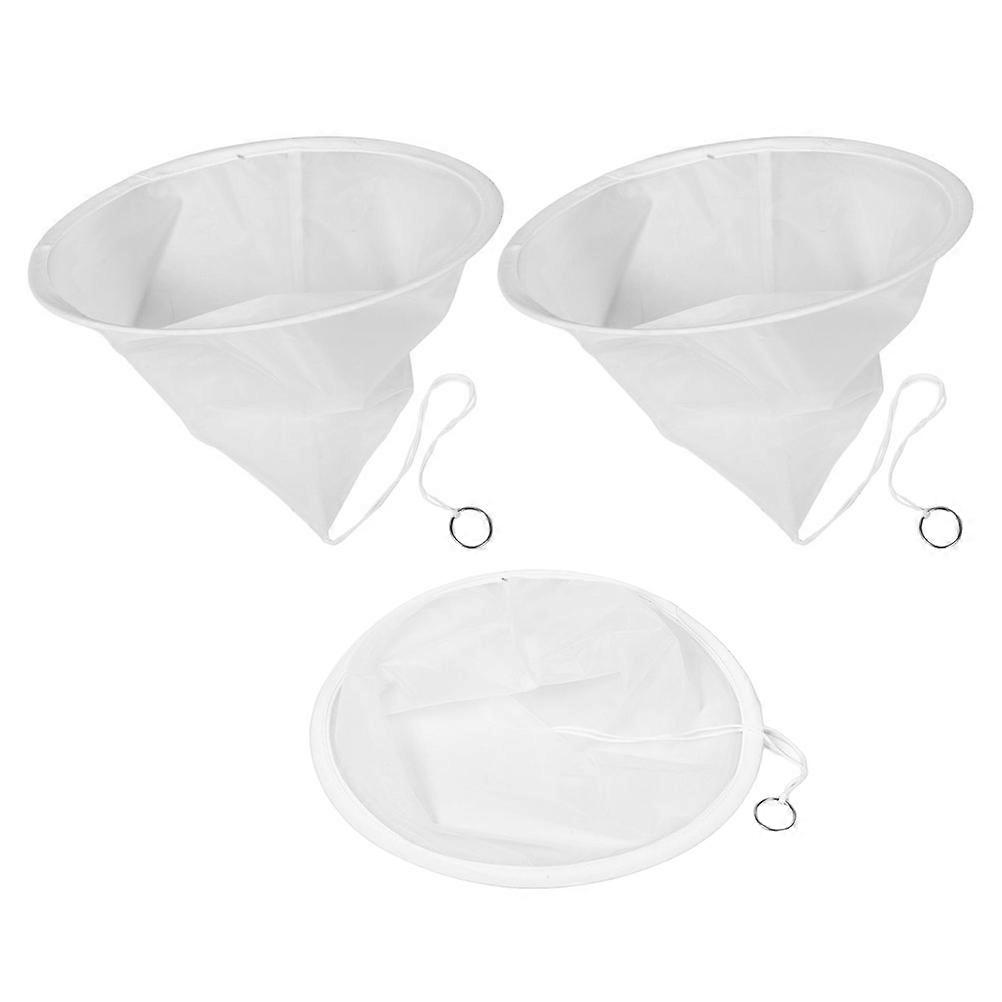 3pcs Honey Extracting Tool Nylon Conical Filter Strainer Bag for Beekeeping & Kitchen Use – Lightweight Honey Strainer for Versatile Applications