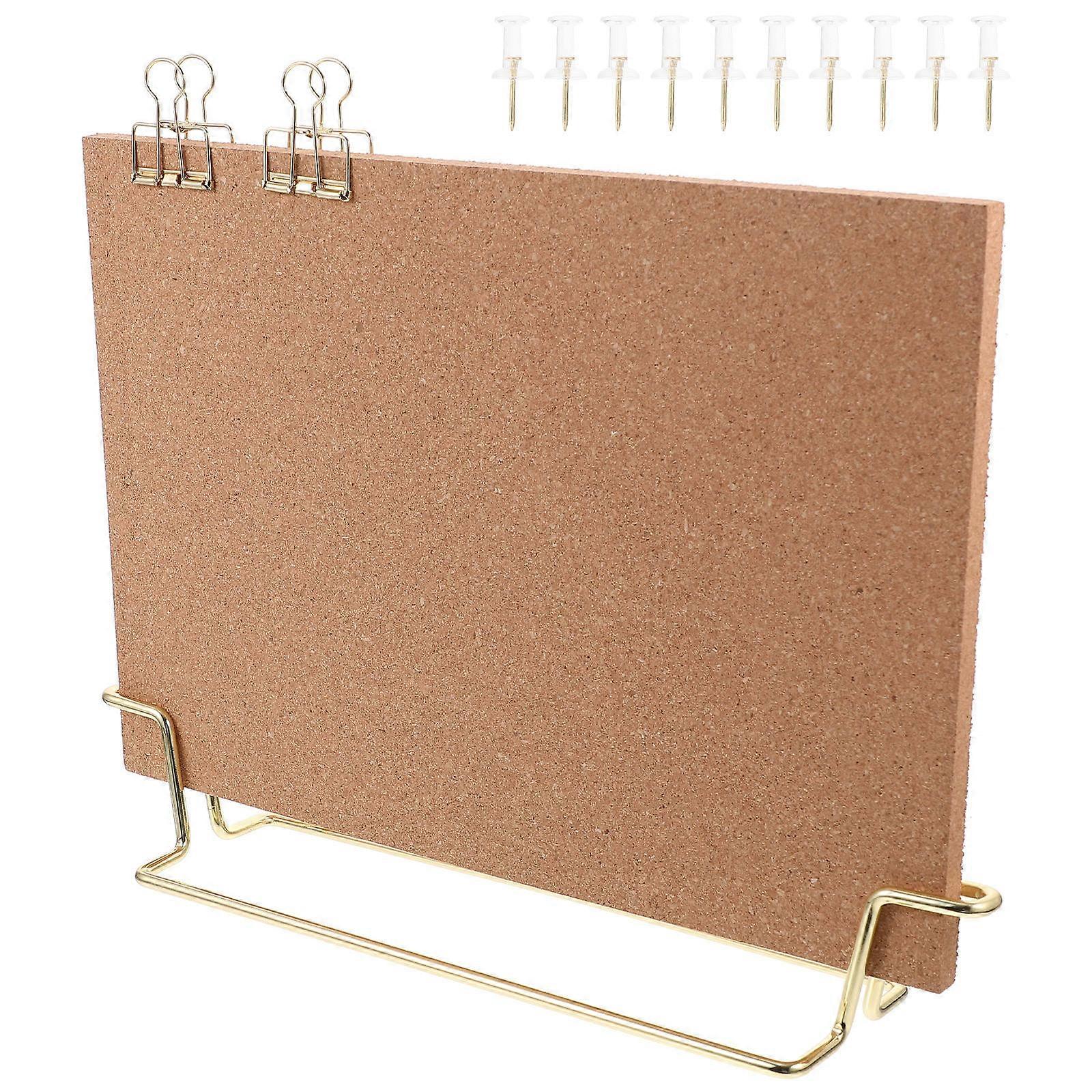 Soft Cork Board Reusable Bulletin Board for Office Desk 1Set