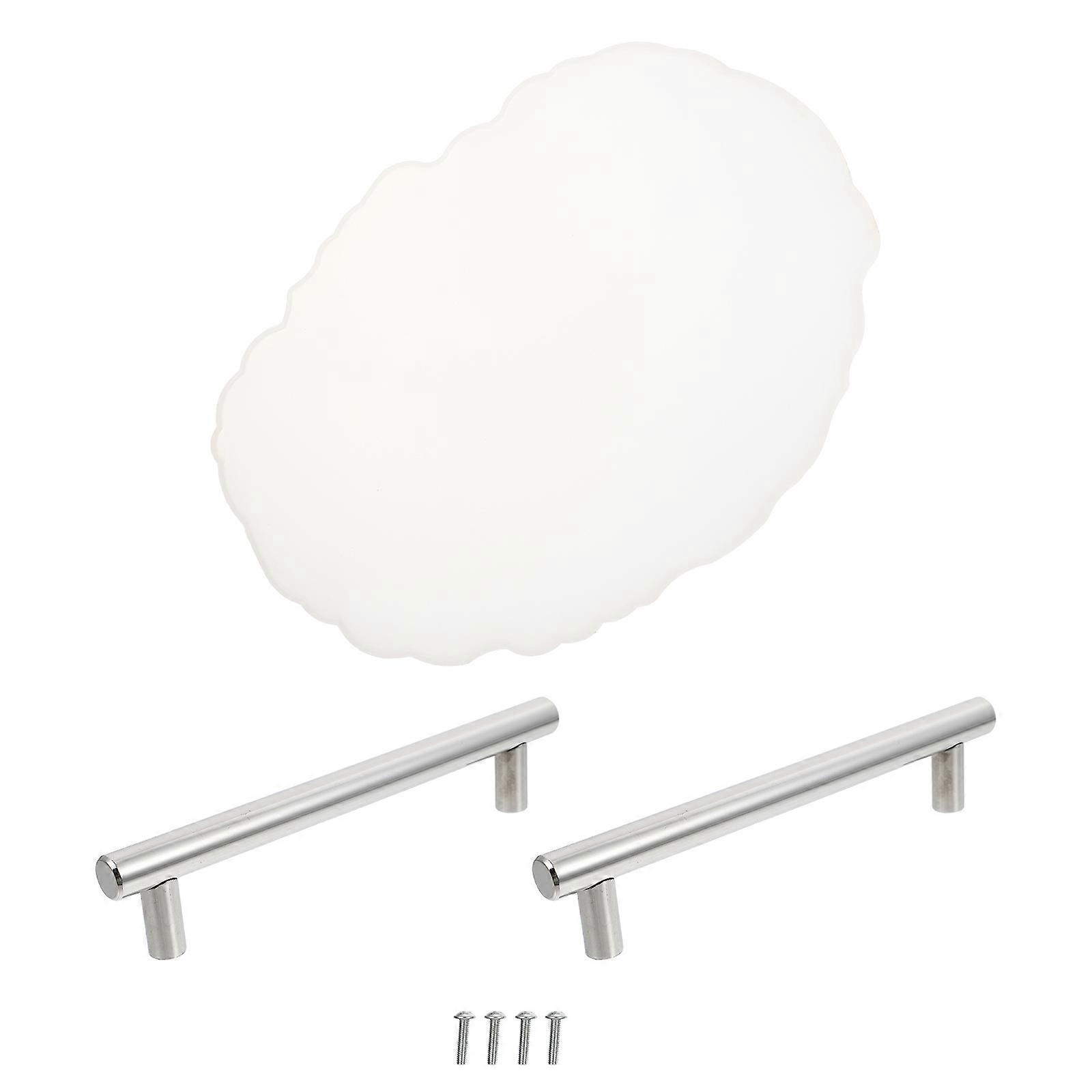 Silicone Coaster Mold with 2 Handles Crystal Epoxy Fruit Tray Casting Mold