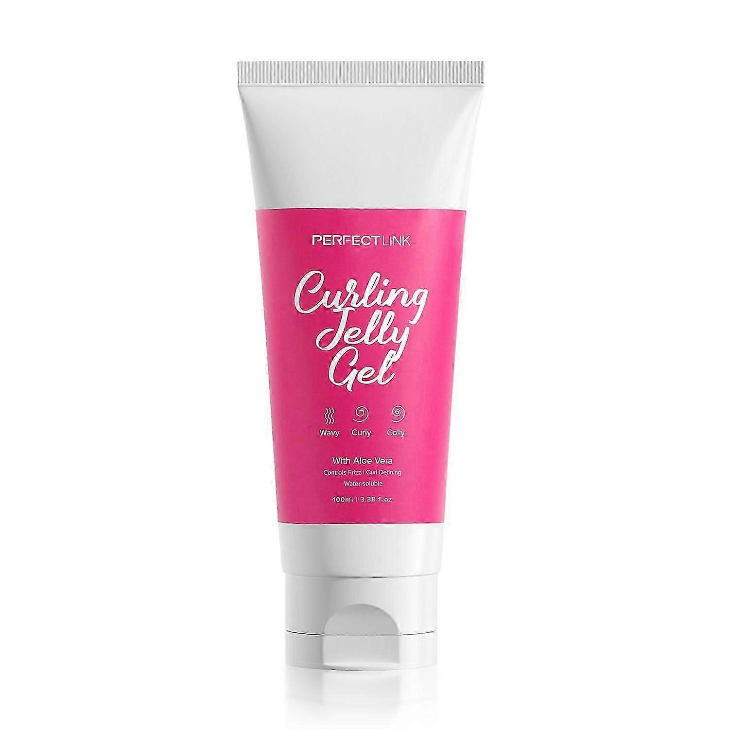 Curl Jelly Scrunching Jelly ، جل الشعر Vegan & Cruelty Free Frizz Styling Curl Control للشعر المجعد أو المموج ، جل Curl Jelly مع الصبار ، عناصر التحكم
