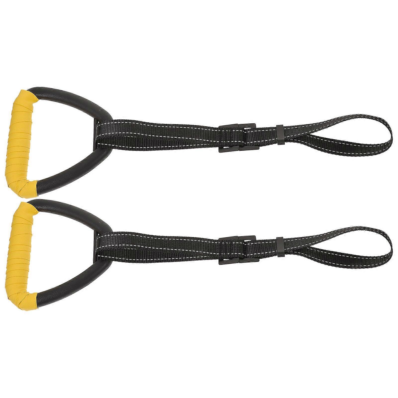 Children's Gymnastic Rings for Training 1Set Durable Black Plastic